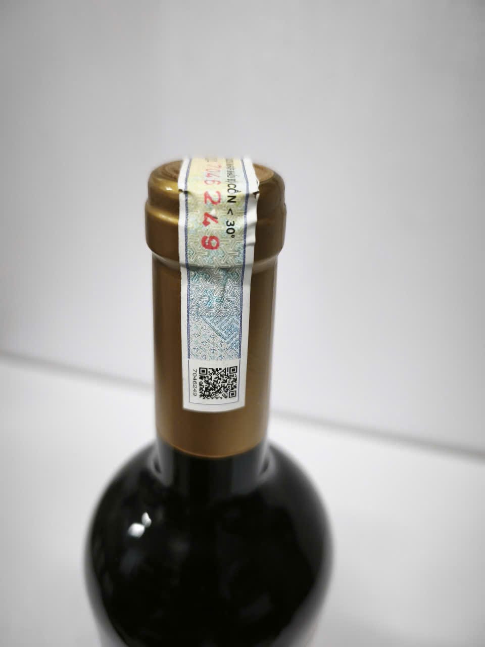 Nhãn sau rượu vang Martin Cortes Cabernet Sauvignon 2024 mã 7804631220300