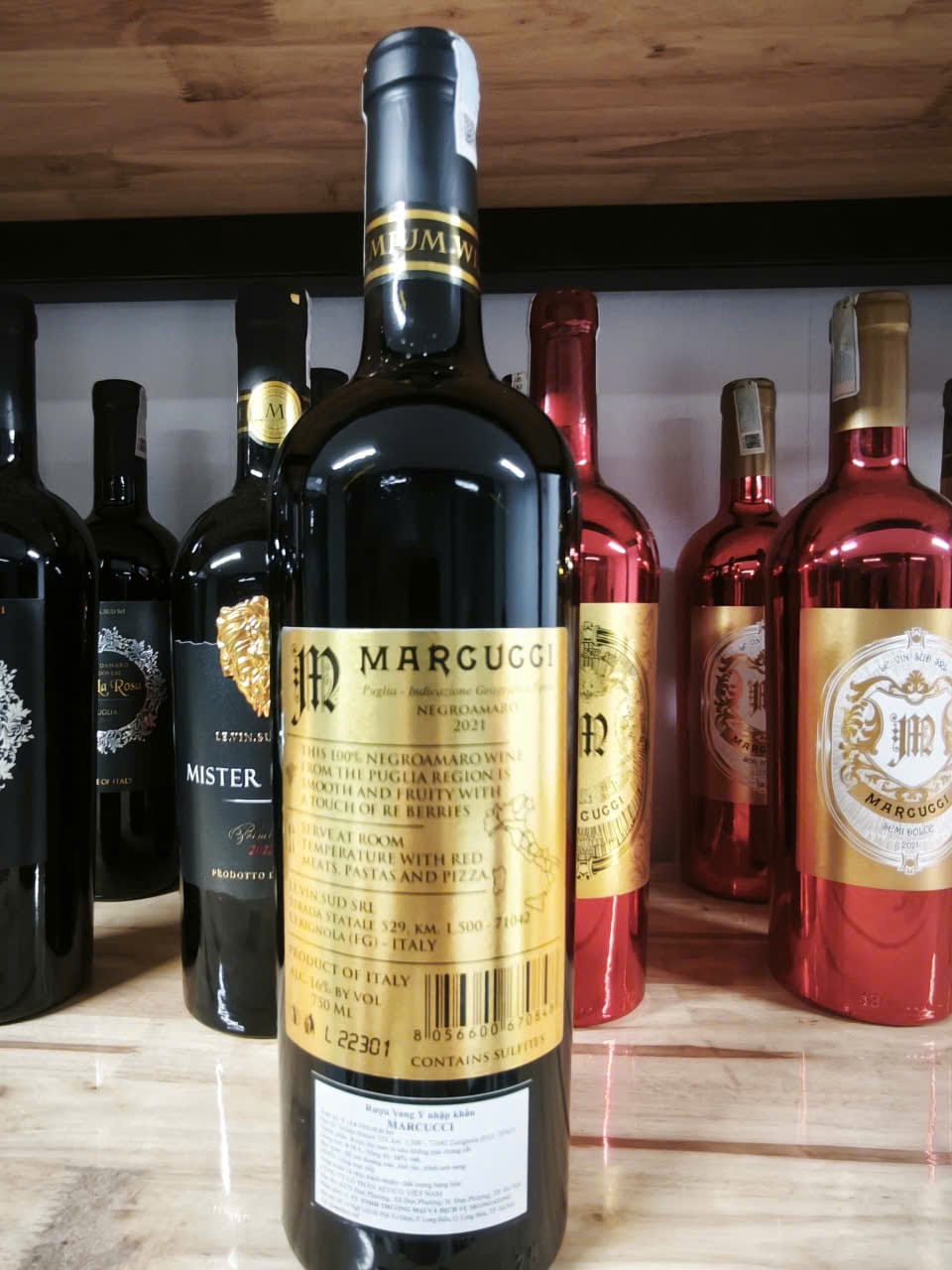 Rượu vang đỏ Marcucci Negroamaro Puglia IGT 2021 16% 750ml – Ý - Ảnh 6