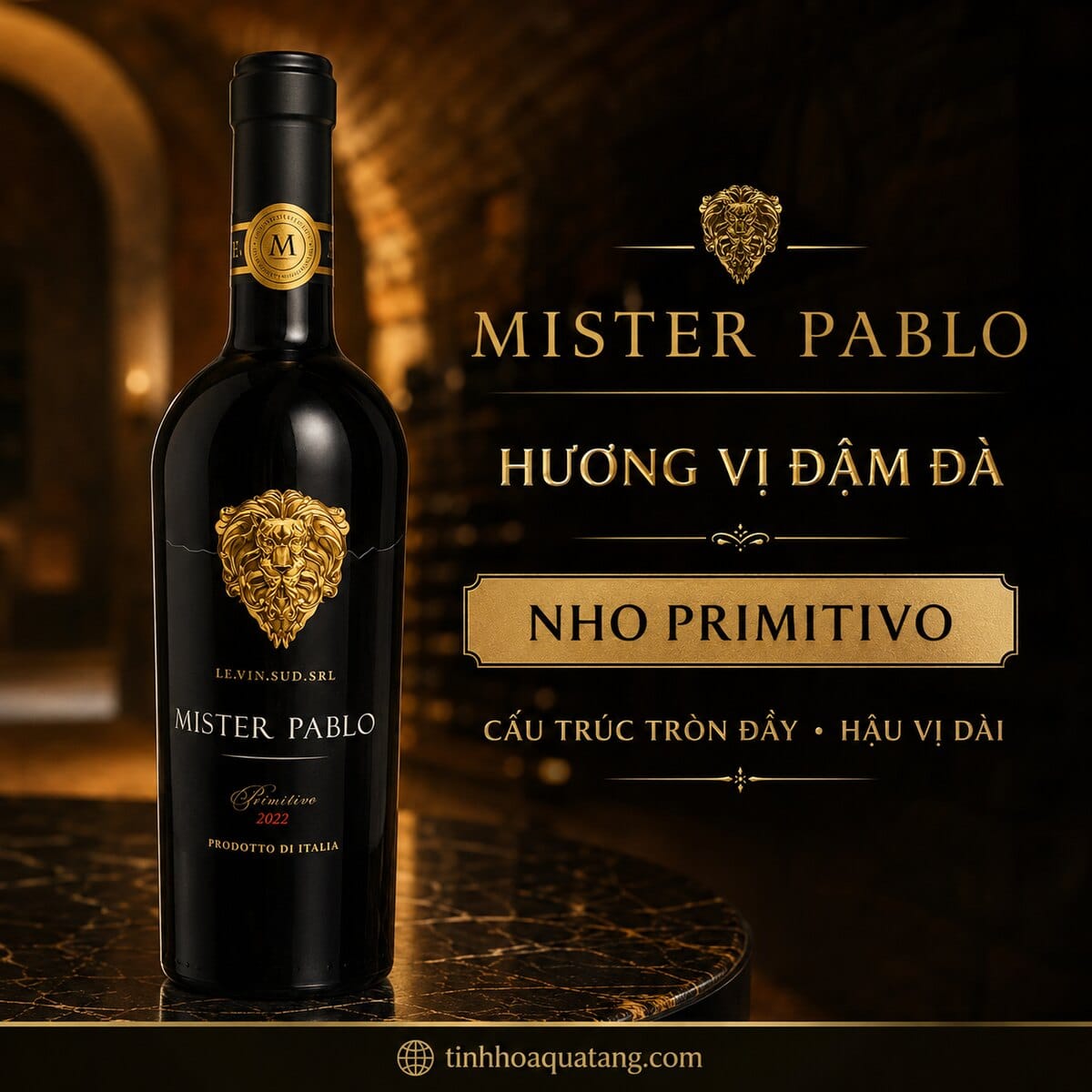 Rượu vang đỏ Mister Pablo Primitivo 2022 17% 750ml – Ý - Ảnh 3