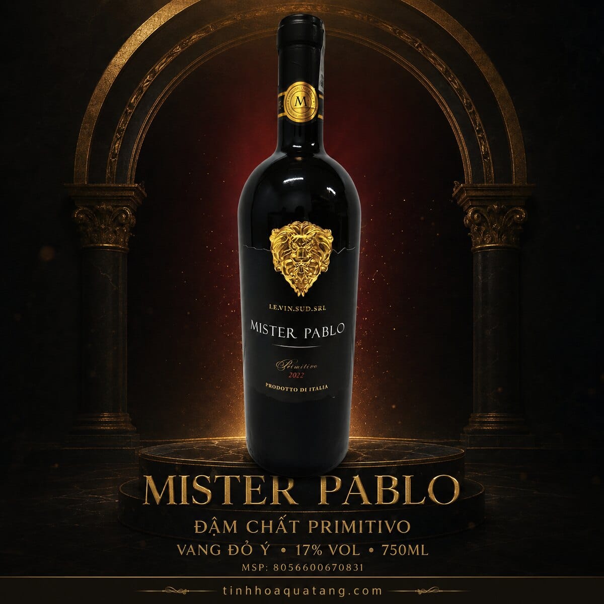 Rượu vang đỏ Mister Pablo Primitivo 2022 17% 750ml – Ý - Ảnh 8