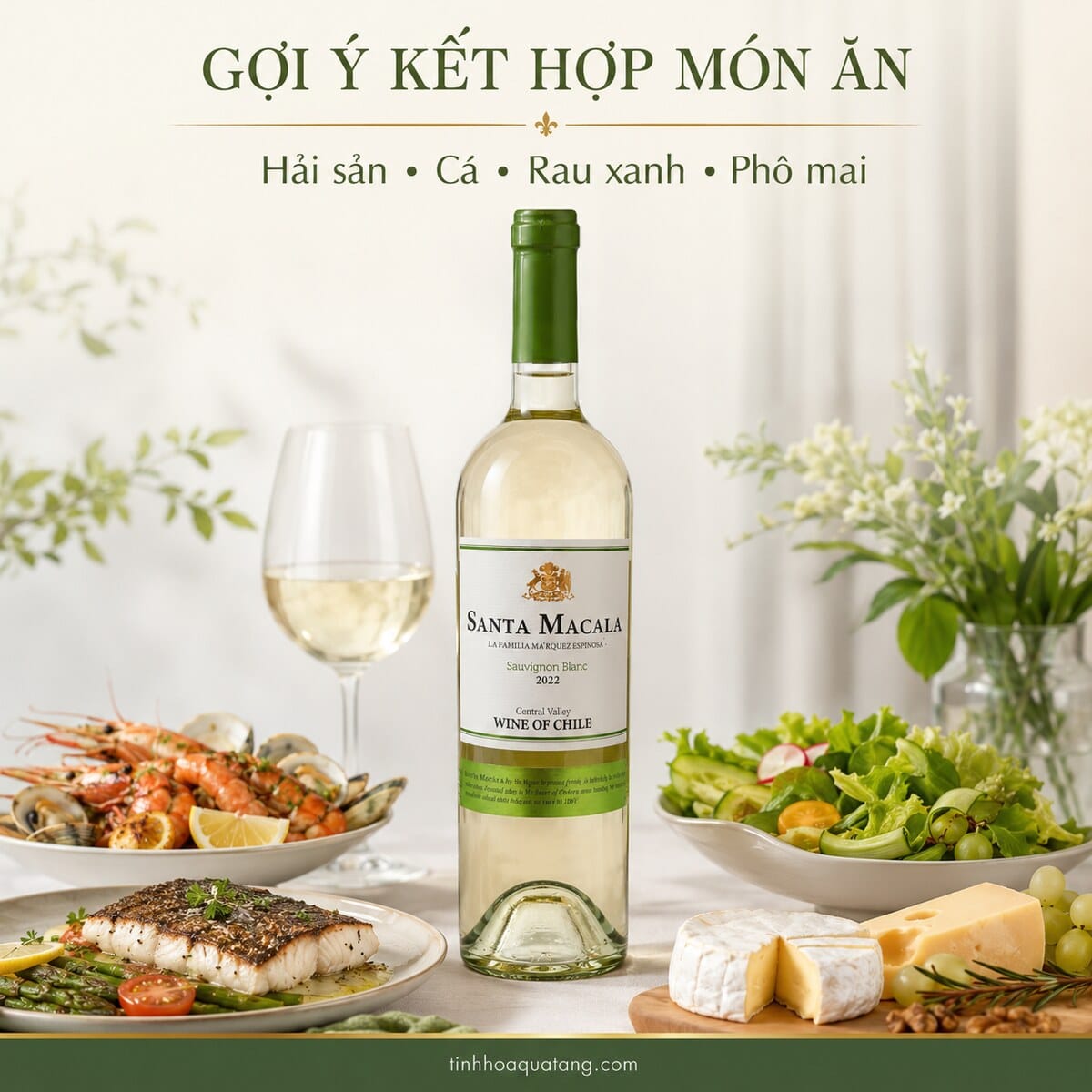 Rượu vang trắng Santa Macala Sauvignon Blanc 2022 750ml – Chile - Ảnh 5