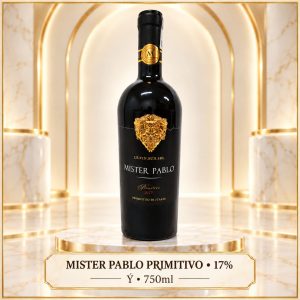 Rượu vang đỏ Mister Pablo Primitivo 2022 17% 750ml – Ý