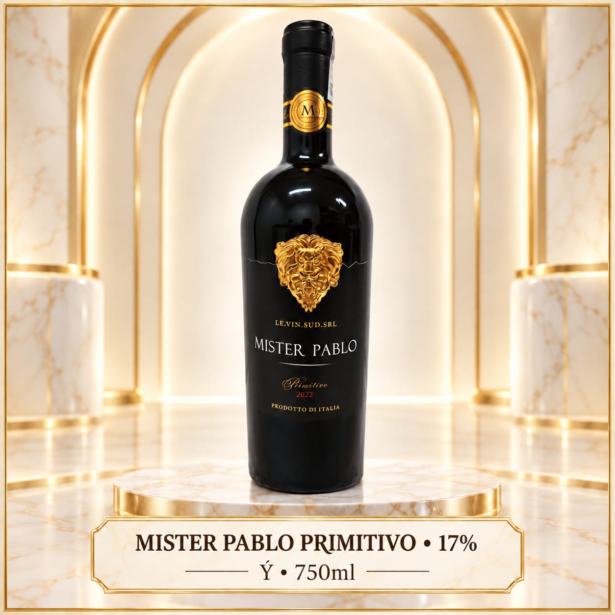 Rượu vang đỏ Mister Pablo Primitivo 2022 17% 750ml – Ý