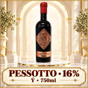 Rượu vang đỏ Pessotto Negroamaro Puglia 2021 16% 750ml – Ý