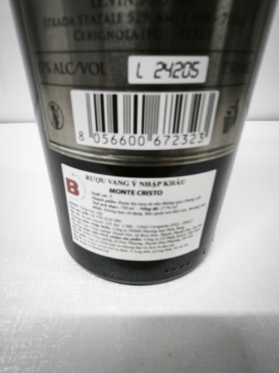 Rượu vang đỏ Monte Cristo Primitivo 2023 17% 750ml – Ý - Ảnh 2