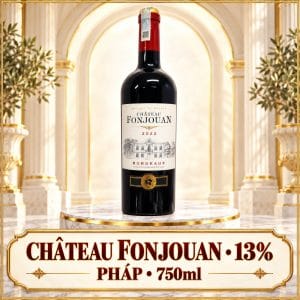Rượu vang đỏ Château Fonjouan Bordeaux AOP 2022 750ml – Pháp