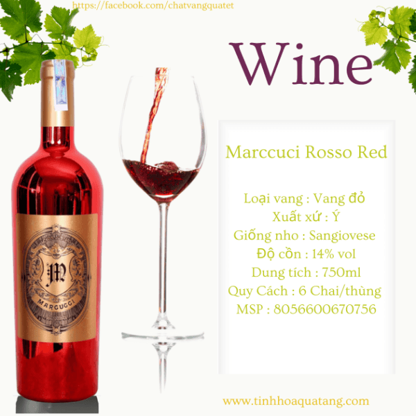 Marccuci Rosso Red