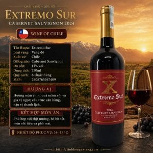 Rượu vang đỏ Extremo Sur Cabernet Sauvignon 2024 750ml – Chile