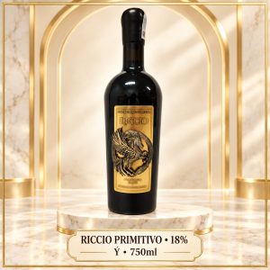 Rượu vang đỏ Riccio Primitivo 2022 18% 750ml – Ý