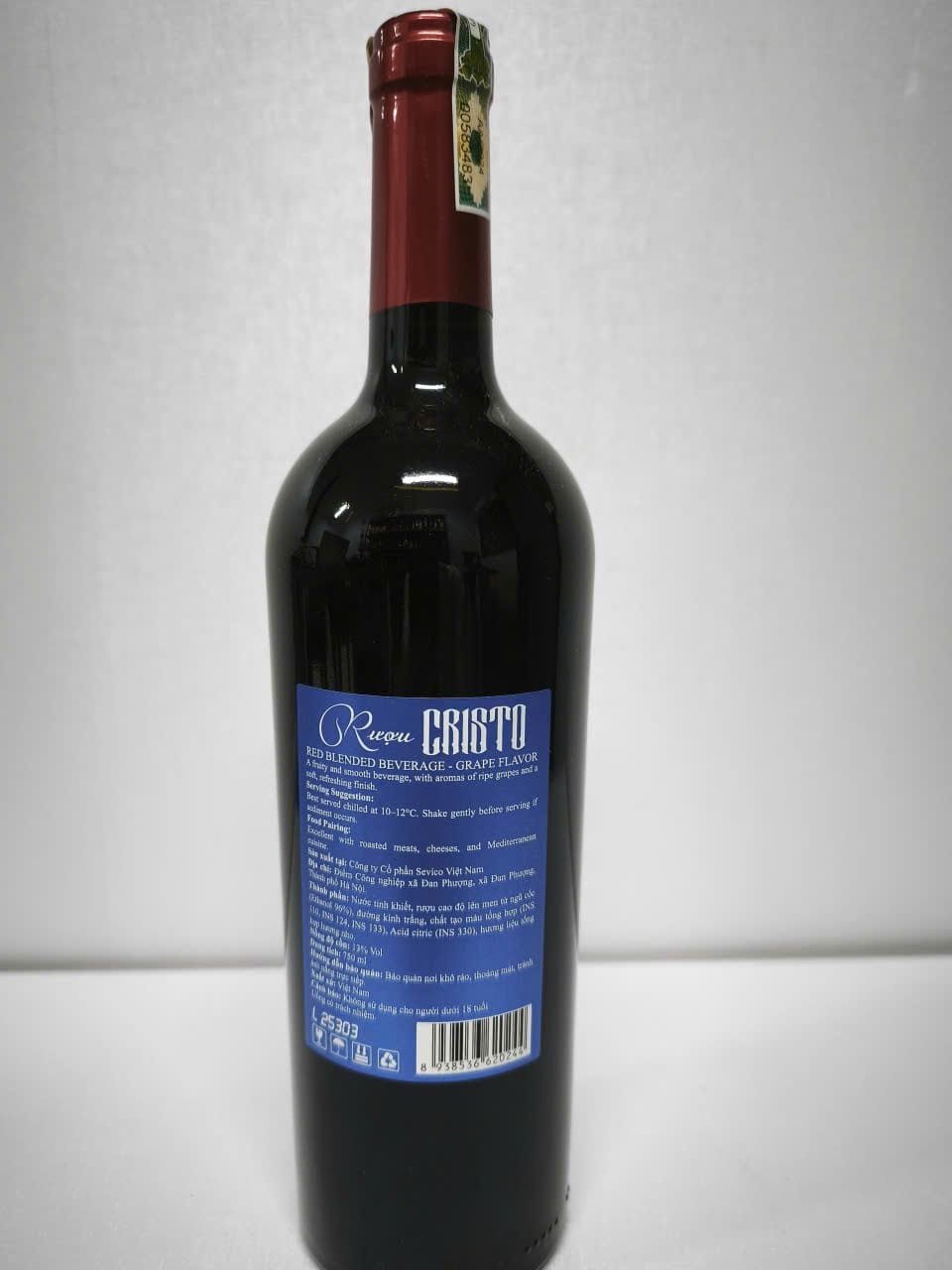 Rượu vang đỏ Cristo 750ml – Việt Nam - Ảnh 4