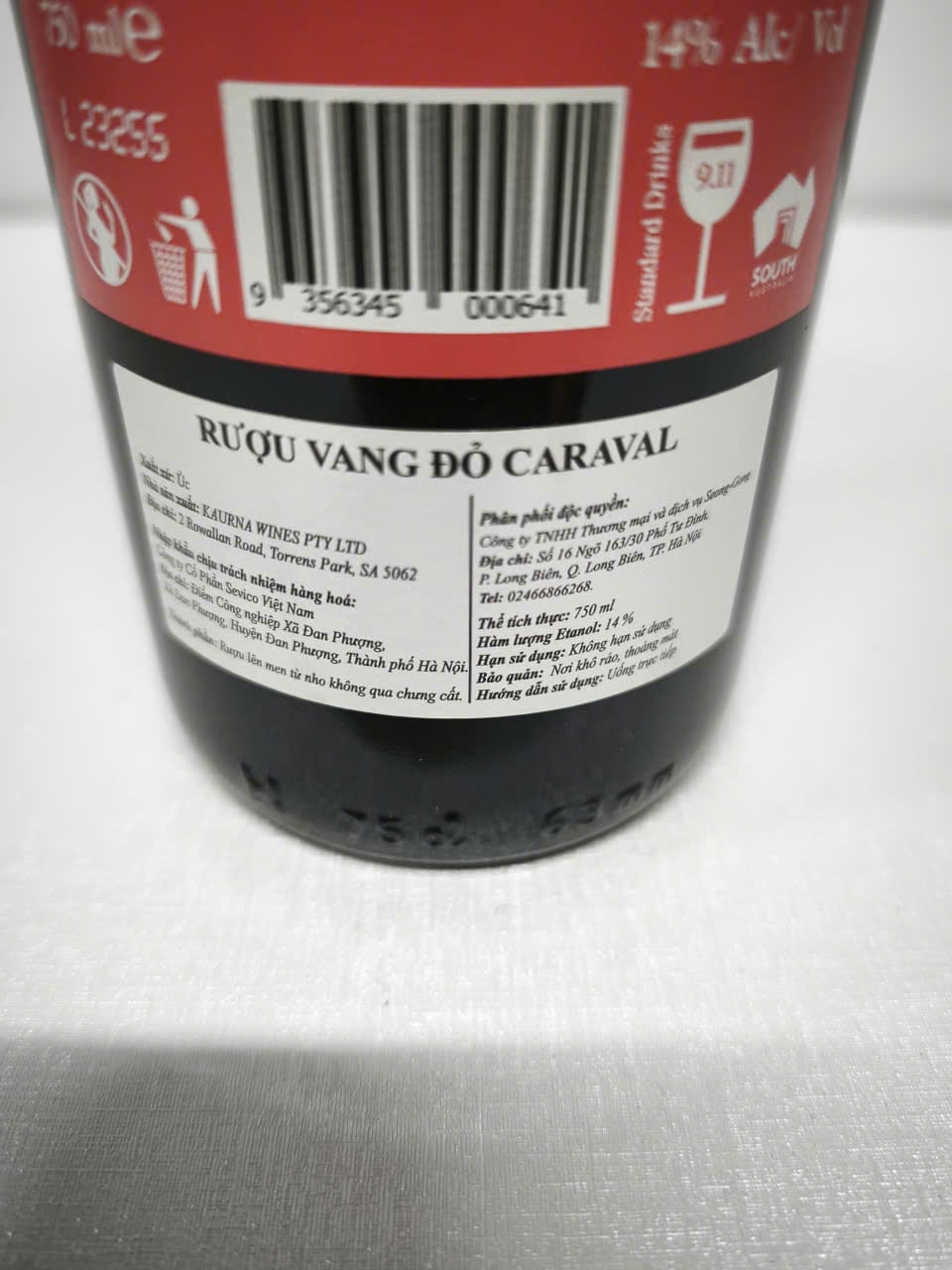 Rượu vang đỏ Caraval Red Wine 14% 750ml – Australia - Ảnh 5