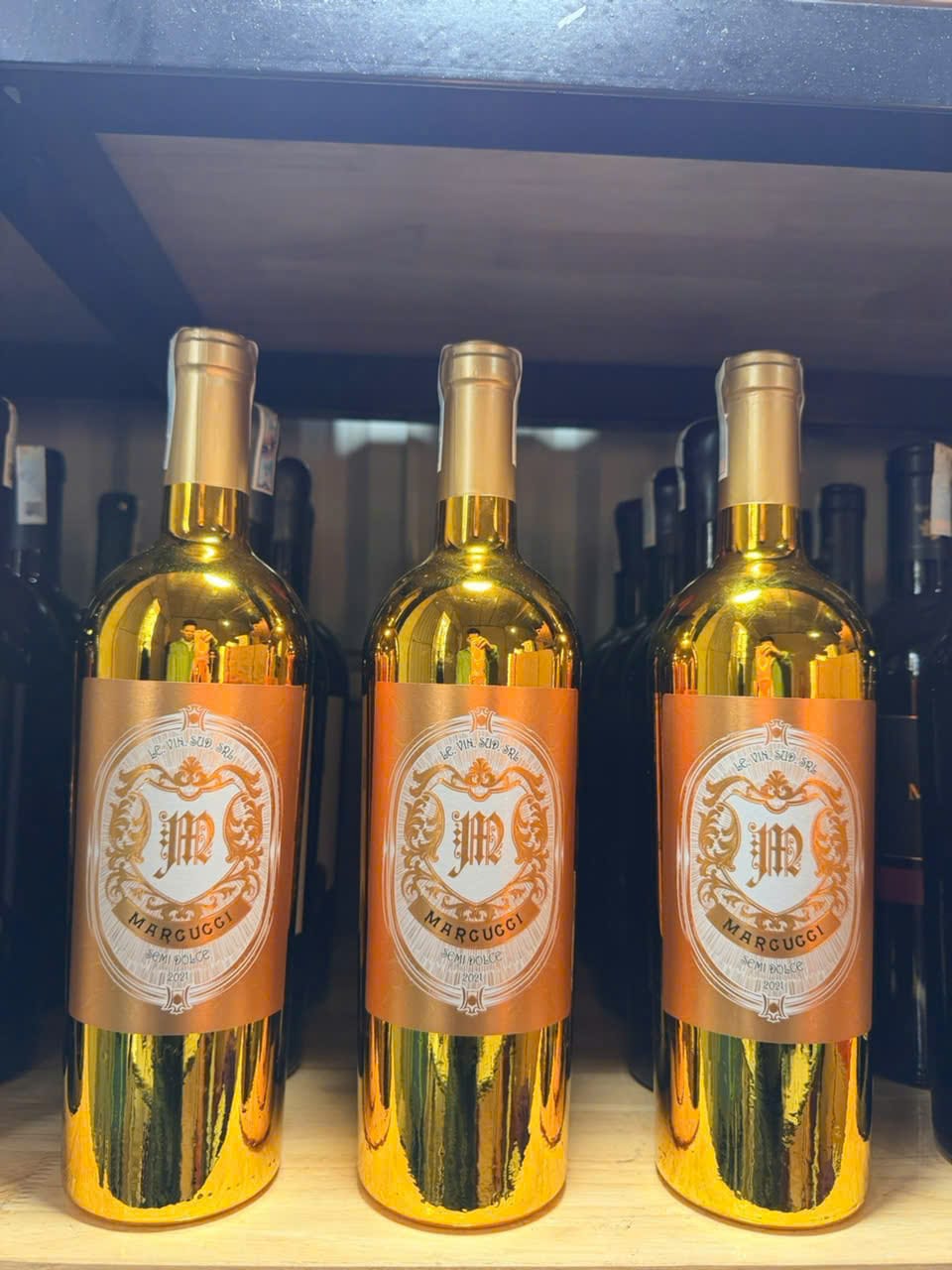 Rượu vang bán ngọt Marcucci Semi Dolce 2021 chai vàng 750ml