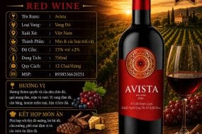 Rượu vang đỏ Avista 2024 750ml – Việt Nam