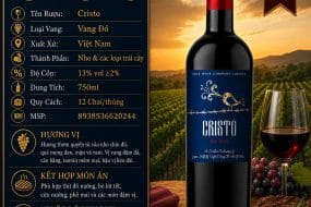 Rượu vang đỏ Cristo 750ml – Việt Nam