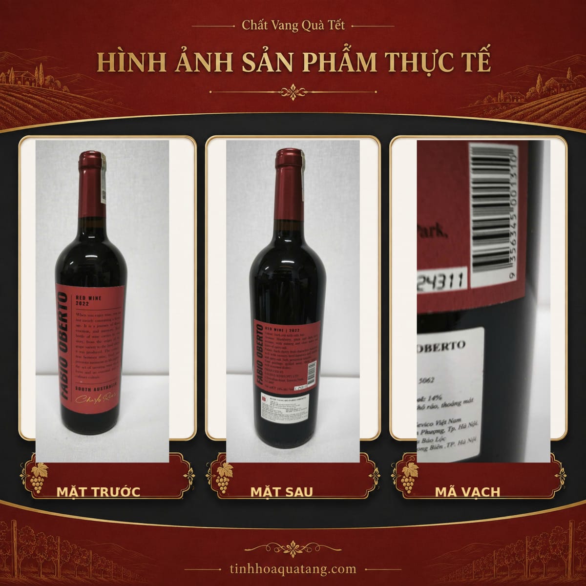 Rượu vang đỏ Fabio Oberto Red Wine 2022 750ml – Australia - Ảnh 7