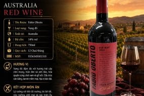 Rượu vang đỏ Fabio Oberto Red Wine 2022 South Australia chai 750ml