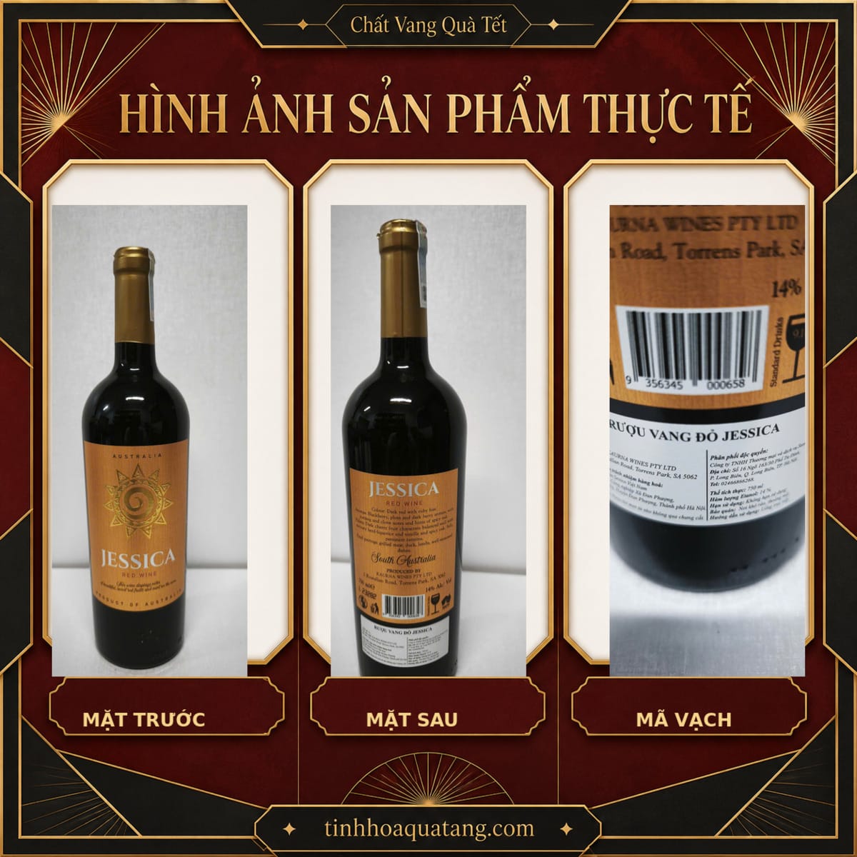 Rượu vang đỏ Jessica Red Wine 14% 750ml – Australia - Ảnh 7