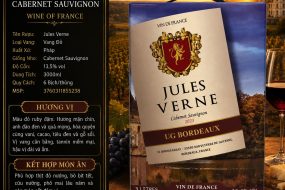 Rượu vang Jules Verne Cabernet Sauvignon 2023 hộp 3 lít