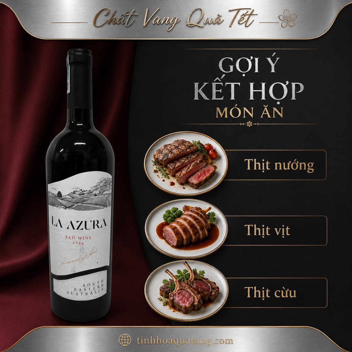 Rượu vang La Azura Red Wine 2024 nhãn trắng – Vang đỏ Úc 13,5% - Ảnh 5