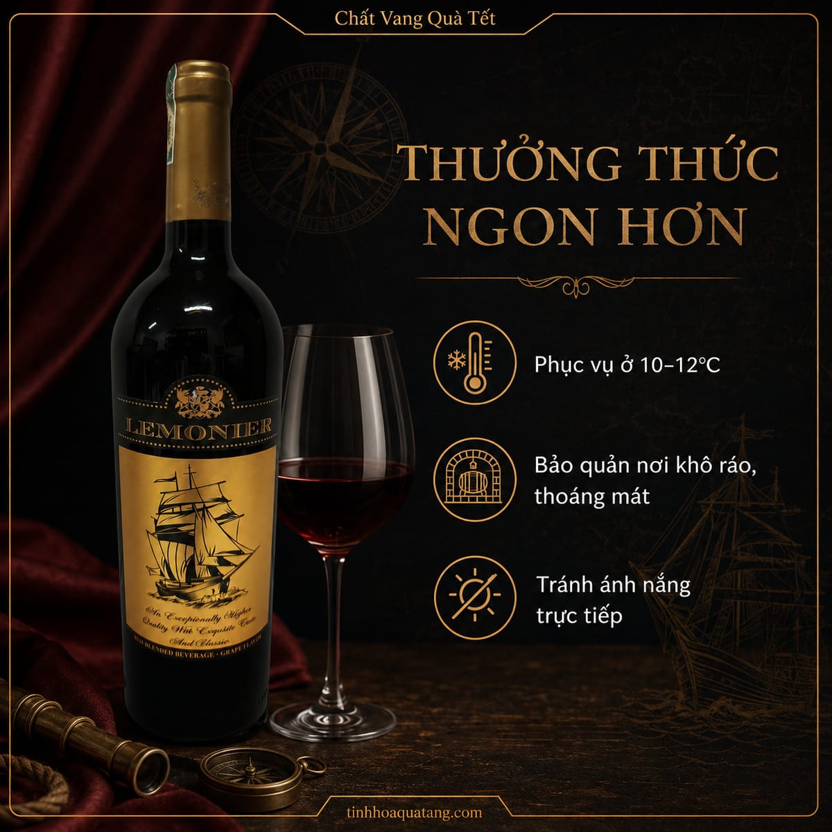Rượu vang đỏ Lemonier 750ml – Việt Nam - Ảnh 6