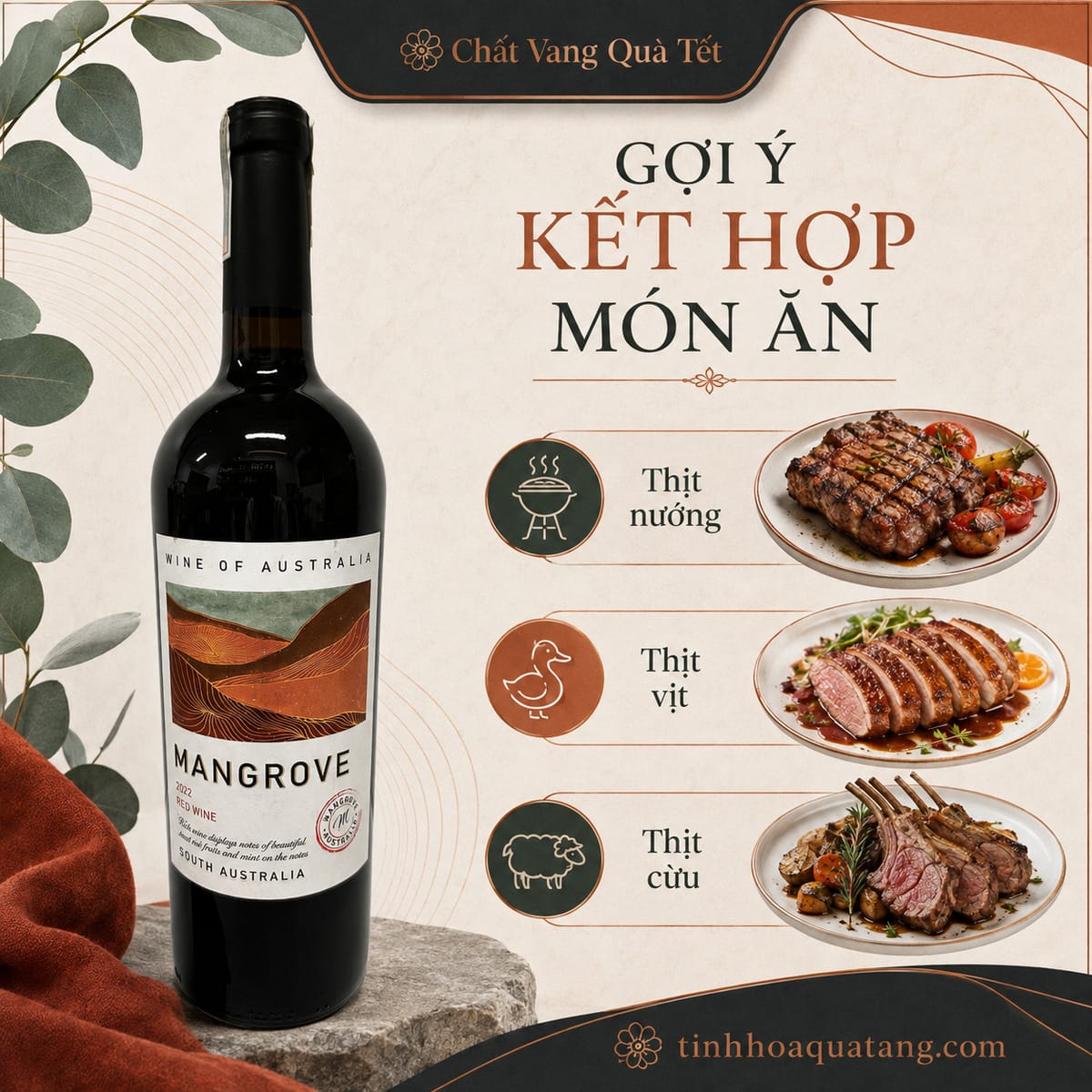 Rượu vang Mangrove Red Wine 2022 – Vang đỏ Úc 14% - Ảnh 5