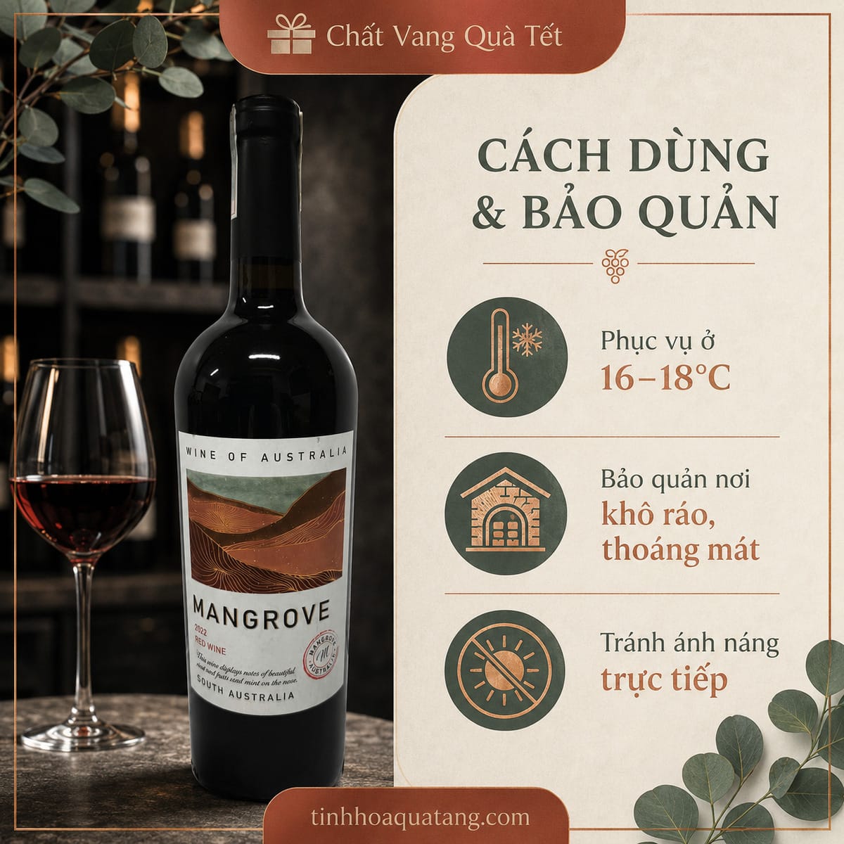 Rượu vang Mangrove Red Wine 2022 – Vang đỏ Úc 14% - Ảnh 6
