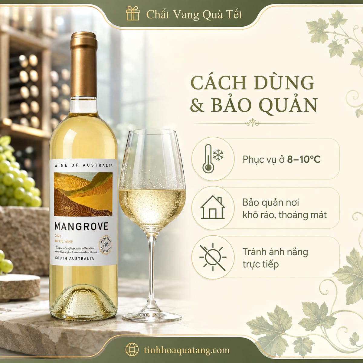 Rượu vang Mangrove White Wine 2022 – Vang trắng Úc 13% - Ảnh 6