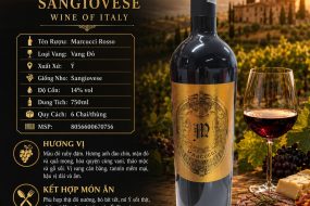 Rượu vang đỏ Marcucci Sangiovese 2022 của Ý chai 750ml
