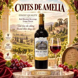 Rượu vang đỏ Cotes De Amelia 750ml – Việt Nam