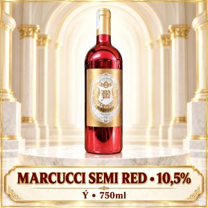 Rượu vang bán ngọt Marcucci Semi Red 2021 chai đỏ 750ml – Ý