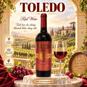 Rượu vang đỏ Toledo 750ml – Việt Nam