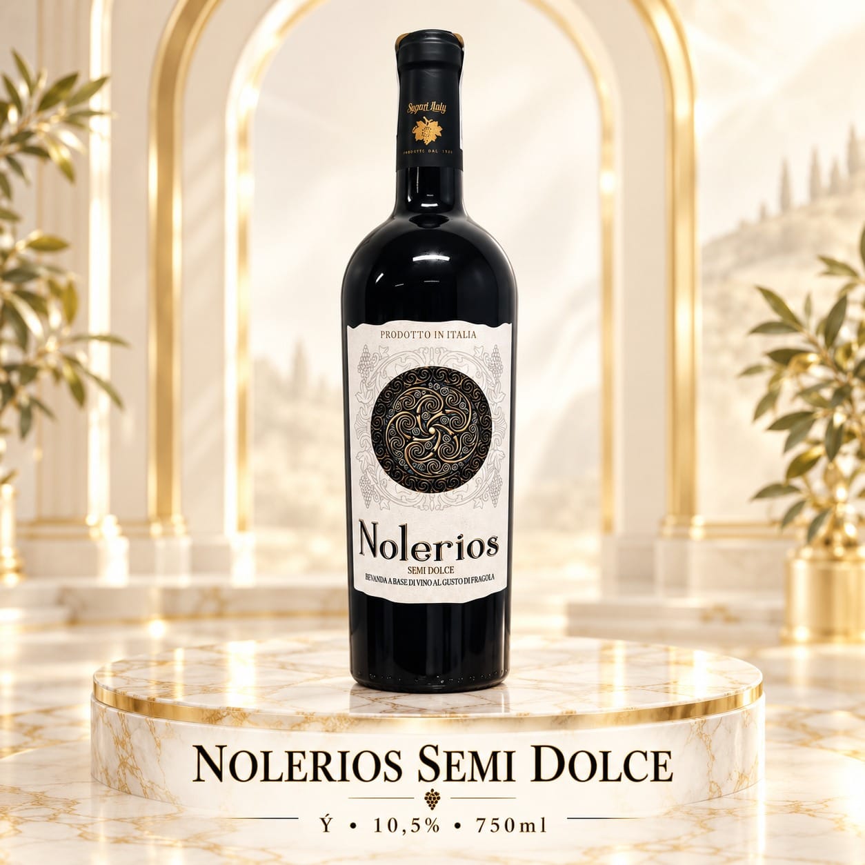 Rượu vang Ý Nolerios Semi Dolce hương dâu 10,5% 750ml