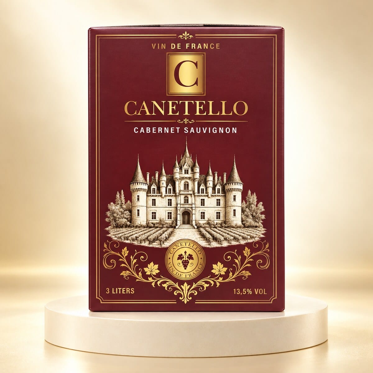 Rượu Vang Bịch Đỏ Pháp Canetello Cabernet Sauvignon 13,5% 3000ml - Ảnh 6