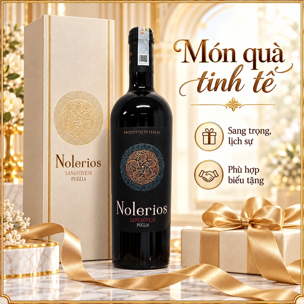 Rượu Vang Đỏ Ý Nolerios Sangiovese Puglia IGT 14% 750ml - Ảnh 7